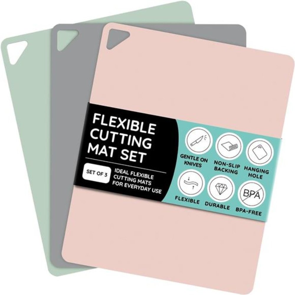 Extra Thick Flexible Cutting Boards for Kitchen,Cutting Mats for Cooking,Colored